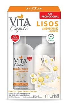 Shampoo E Condicionador Vita Capili Amido De Milho 310ml
