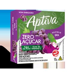 Gelatina Zero Apti Uva Com 12 Unidades