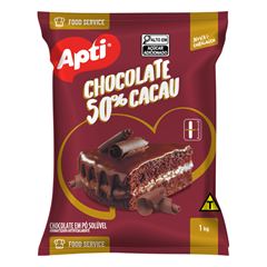 Chocolate Apti Po 50% Cacau Premium 1kg