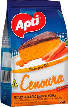 Mistura Para Bolo Apti Cenoura Refil 400g