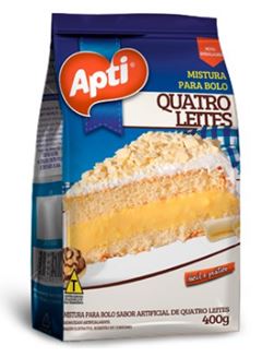 Mistura Para Bolo Apti Quatro Leites Refil 400g