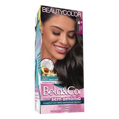 Tinta Bela & Cor Kit Sem Amônia 4.0 Castanho Médio