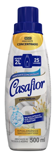 Amaciante Concentrado Casaflor Pura Ternura 500ml