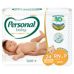 Fralda Descartável Personal Premium JB Pequeno 24 Unidades