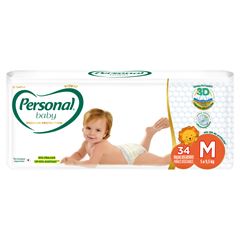 Fralda Descartável Personal Premium JB Médio 34 Unidades