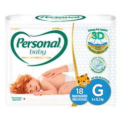 Fralda Descartável Personal Premium JB Grande 18 Unidades