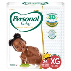 Fralda Descartável Personal Premium MG XG 26 Unidades