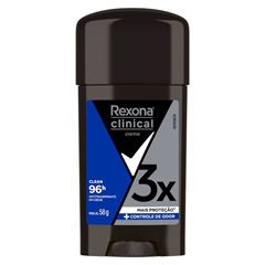 Desodorante Creme Rexona Masculino Clinical Clean 58g