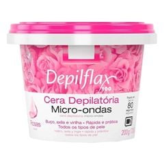 Cera Depilflax Micro-ondas Rosas 200g