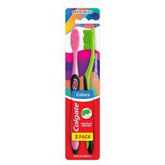 ESCOVA DENTAL COLGATE COLORS COLLECTION PACK COM 2 UNIDADES