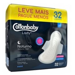 Absorvente Cottonbaby Lady Suave com Abas Noturno