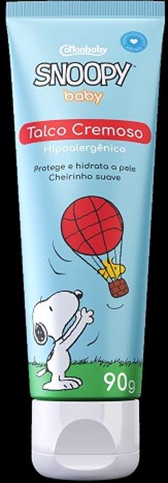 Talco Cremoso Infantil Cottonbaby Snoopy 90g