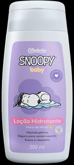Loção Hidratante Infantil Cottonbaby Snoopy Hora de Ninar