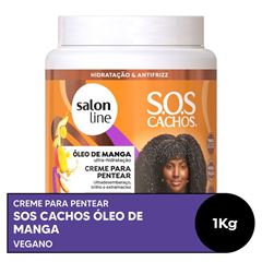 Creme Para Pentear Salon Line SOS Condicionador Óleo de Manga 1kg