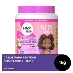 Creme Para Pentear Salon Line SOS 5 em 1 Hidratac?o Kids 1kg
