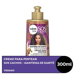 CREME PARA PENTEAR SOS CACHOS MANTEIGA DE KARITE SALON LINE 300ML