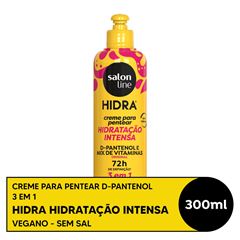 CREME PARA PENTEAR HIDRA D-PANTENOL 3 EM 1 SALON LINE 300ML