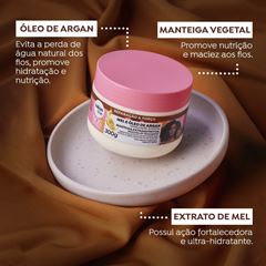 MASCARA DE TRATAMENTO SOS CACHOS MANTEIGA EXTRANUTRITIVA MEL E OLEO DE ARGAN SALON LINE 300G