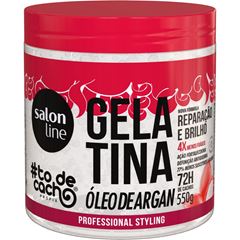 GELATINA OLEO DE ARGAN TODECACHO REPARACAO E BRILHO SALON LINE 550G