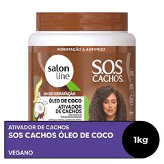Ativador de Cachos Salon Line SOS Óleo de Coco 1kg