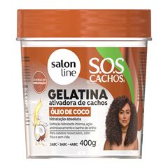 Gelatina Salon Line SOS Óleo de Coco 400g