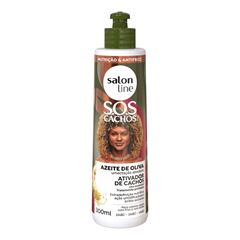 ATIVADOR DE CACHOS SOS CACHOS AZEITE DE OLIVA SALON LINE 300ML