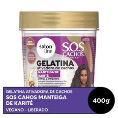 GELATINA SOS CACHOS MANTEIGA DE KARITE SALON LINE 400G