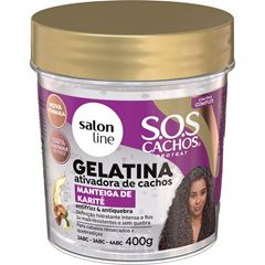 GELATINA SOS CACHOS MANTEIGA DE KARITE SALON LINE 400G