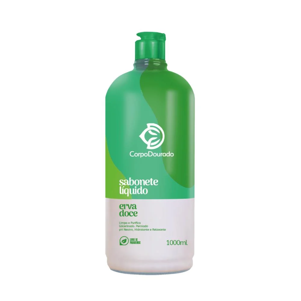 Sabonete Líquido Corporal Dourado Erva Doce 1L