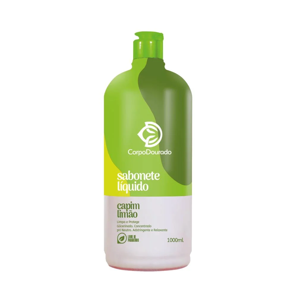 Sabonete Líquido Corporal Dourado Capim Limão 1L
