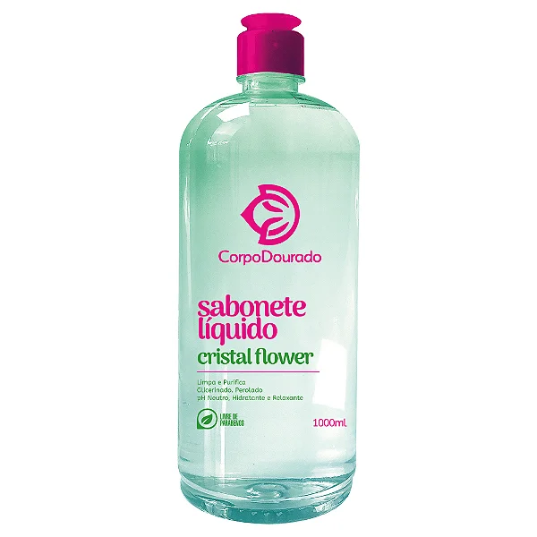 Sabonete Líquido Corporal Dourado Cristal Flower 1L