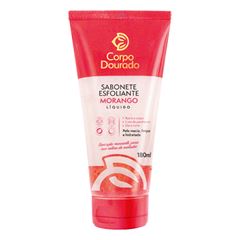 Sabonete Líquido Esfoliante Corpo Dourado Morango 180ml