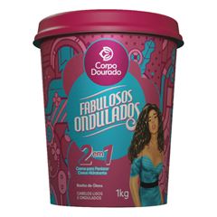 Creme de Tratamento Corporal Dourado Fabulosos Ondulados 1kg