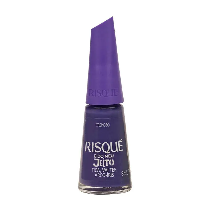 Esmalte Risqué Cremoso Fica Vai Ter Arco-Íris (encartelado)