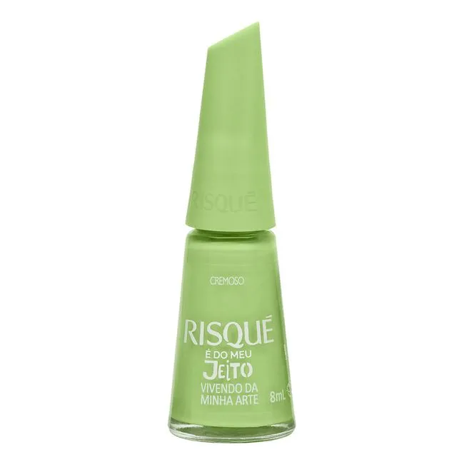 Esmalte Verde Risqué Vivendo Da Minha Arte Cremoso 8ml