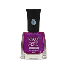 Esmalte Risque Diamond Gel Licor De Cranberry