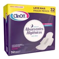 Absorvente Clin Off com Abas Promoção 32 Unidades