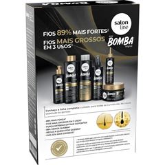 KIT SHAMPOO E CONDICIONADOR SOS BOMBA FORCA E ENGROSSAMENTO SALON LINE 200ML