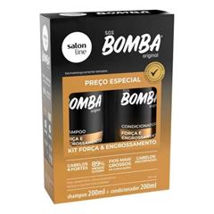 Shampoo e Condicionador Salon Line SOS Bomba Força e Engrossamento