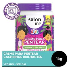 Creme Para Pentear Salon Line Kids Cachinhos Brilhantes 1kg