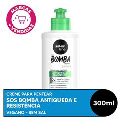 CREME PARA PENTEAR SOS BOMBA ANTIQUEDAS SALON LINE 300ML