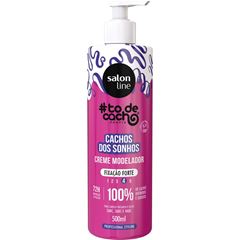 CREME MODELADOR TODECACHO CACHO DOS SONHOS FIXACAO FORTE SALON LINE 500ML