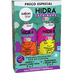 KIT SHAMPOO + CONDICIONADOR HIDRA KIDS CACHINHOS SALON LINE 300ML