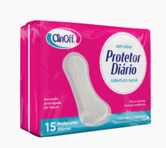 Absorvente Protetor Diário Clin Off sem Abas Suave com 15 Unidades