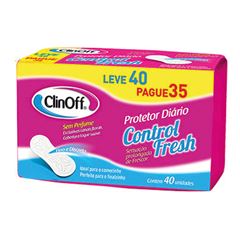 Absorvente Protetor Diário Clin Off sem Abas Suave com 40 Unidades