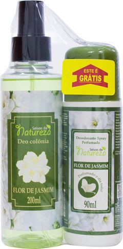 Kit Deodorante Colonia Seivas Da Natura Jasmim + Spray