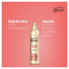 CREME PARA PENTEAR SEDA BOOM VOLUMAO BLACK 350ML