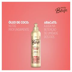 CREME PARA PENTEAR SEDA BOOM VOLUMAO BLACK 350ML