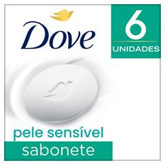 Sabonete Dove Pele Sensível com 06  UN Leve Mais Pague Menos