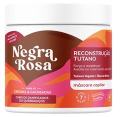Máscara de Tratamento Negra Rosa Reconstrução 500g